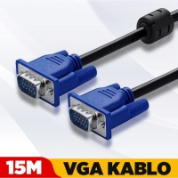 CABLE VGA M/t 15mt Görüntü Akt  15m Görüntü Aktarma Kablosu